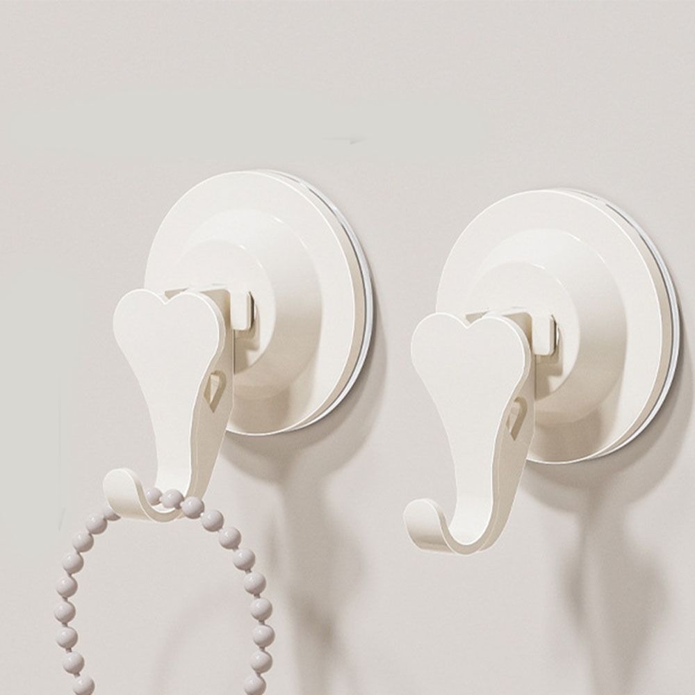 2PCS Strong Vacuum Suction Cup Hook Plastic Wall Hanger Multifunctional Wall Mount Hook  Bathroom