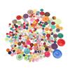 1 Pack Colorful Sewing Buttons 2 and 4 Hole Round Mixed Color and Size Plastic Buttons for Craft Projects