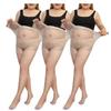 Large Size 3 Pairs of the Same for Women and Easy To with Gray [FARFADET] Pantyhose, Color, Maternity, Comfortable, Loose, Stretchy, Beautiful,