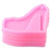 4pcs High Heel Chocolate Molds Silicone High Heel Silicone Molds Pink 8.2*7.2cm Silicone Molds Shoe Molds Keychain