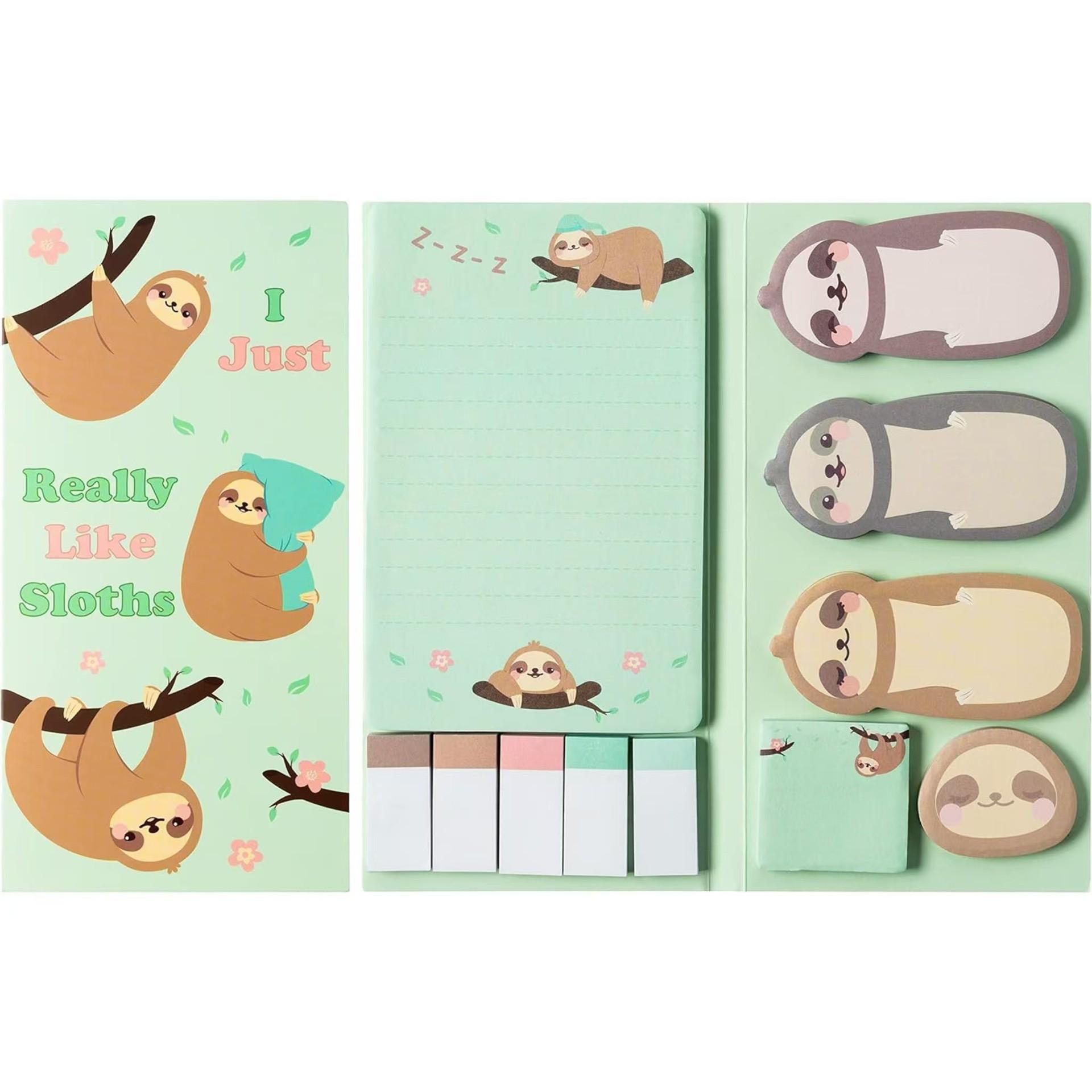 

Irregular Shaped Cartoon Animal Sticky Notes for Diaries & Planners - Reusable & Tearable Stickers. 20*10CM