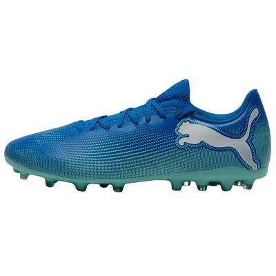 Future 7 Play Comfortable Versatile Mg (Rubber Short Studs) Breathable Soccer Shoes Men Soccer Shoes Blue White 107941-01