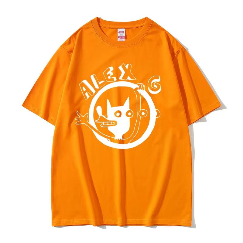 Singer Alex G Graphic Tshirt Unisex Fashion Cartoon Oversized Tshirts Unisexs Casual Cotton T Shirt Male Vintage Crewneck Tees