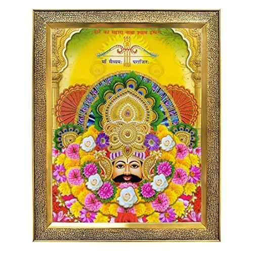 @ Indian Traditional Khatu Shyam Ji Frame For Temple 285Gm Zr-7071-60%Off