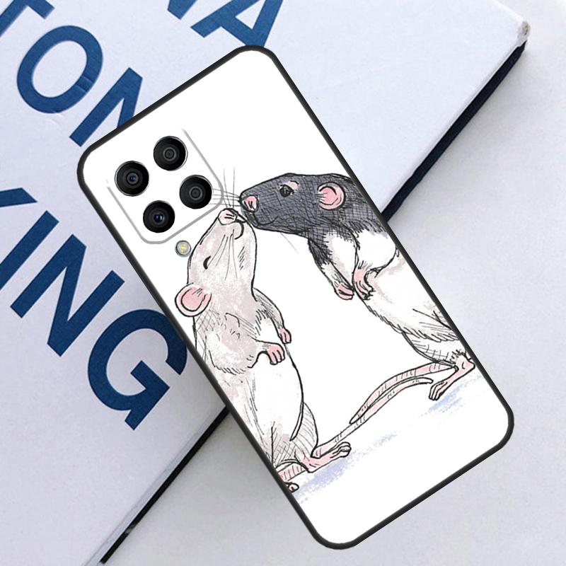 Cute Rattie Rats For Samsung Galaxy M31 M55 M15 M11 M21 M13 M33 M35 M53 M14 M34 M54 M12 M32 M52 M06 M16 Case