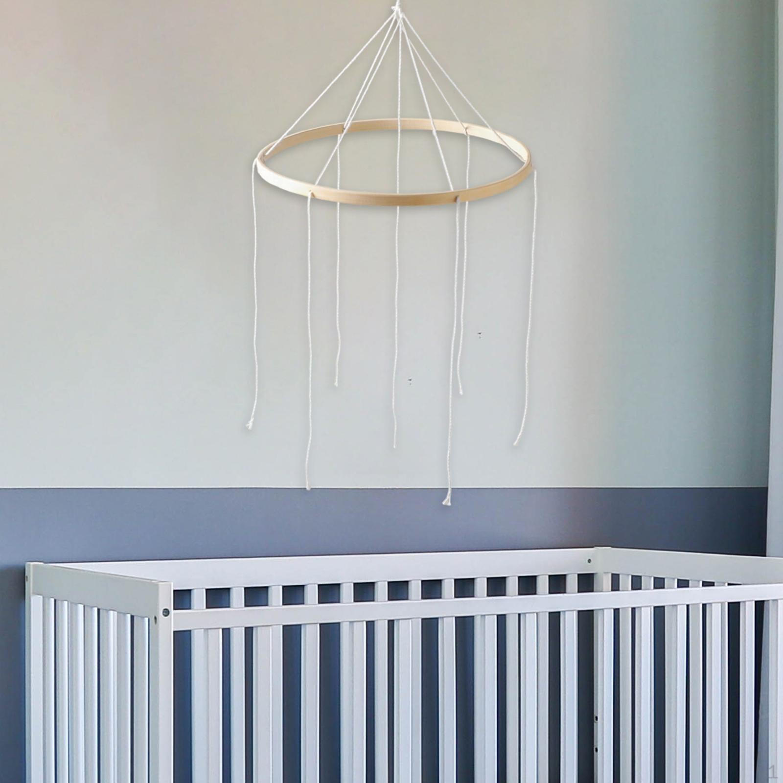 

Рамка для мобіля на ліжечко, вітряний дзвіночок, підвісна DIY прикраса, аксесуари для догляду, вішалка для дзвіночка на ліжко 23cm 6 Holes