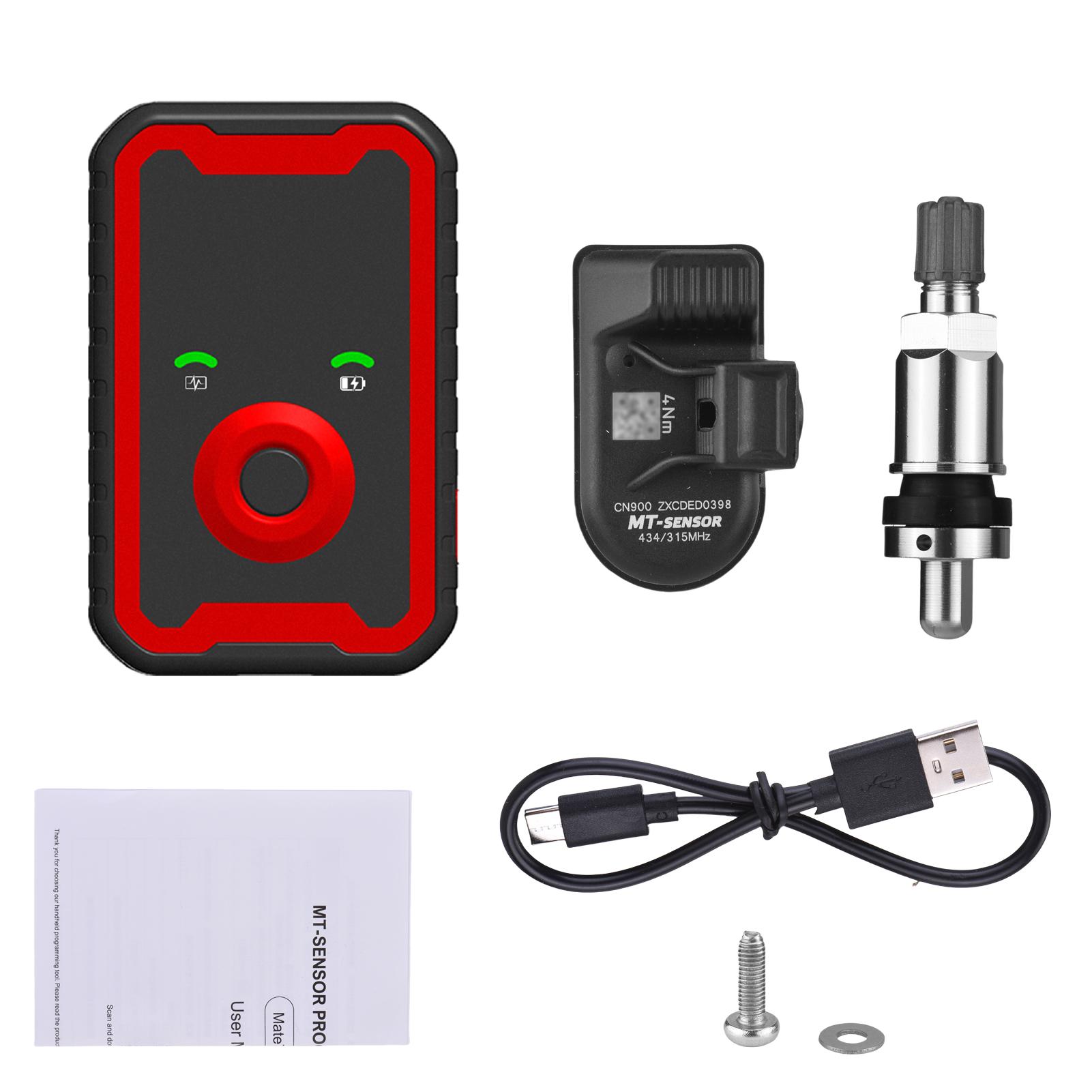 

Комплект инструментов для программирования датчиков давления в шинах Универсальный активатор для датчиков 315 МГц 433 МГц Считывает данные в реальном времени для большинства транспортных средств