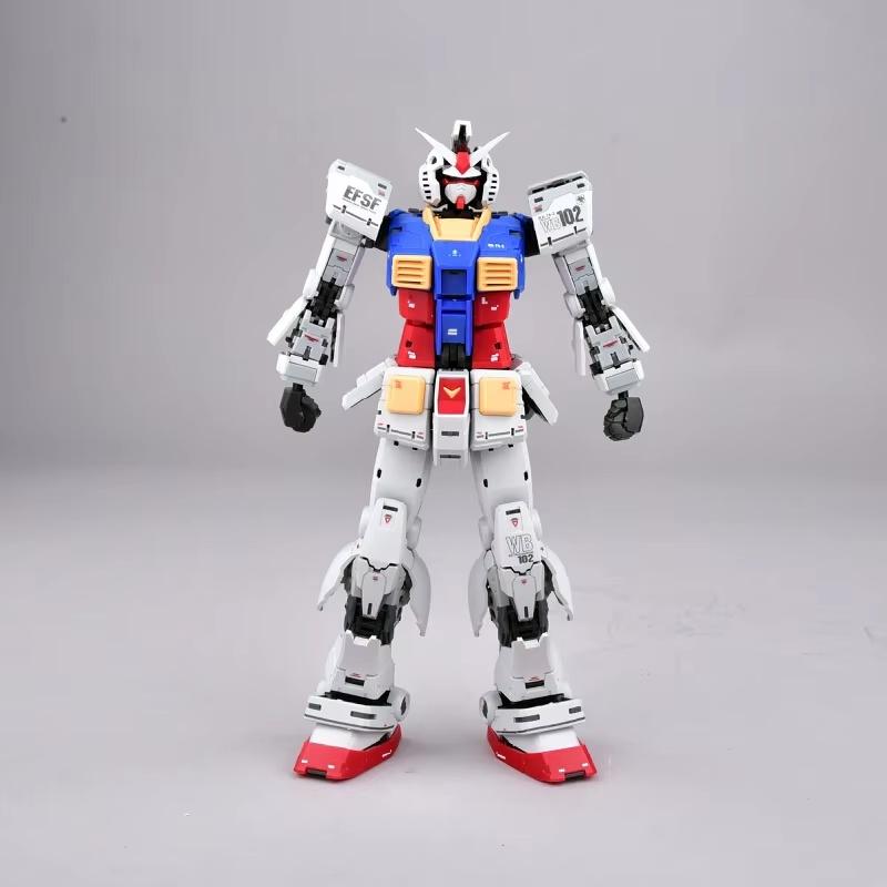 Panda Rg Enlarged Version 1/100 Rx-78-2 2.0 Assembly Model Kit Action Figure Desktop Ornament Gift Boys' Puzzle Toy Collectible