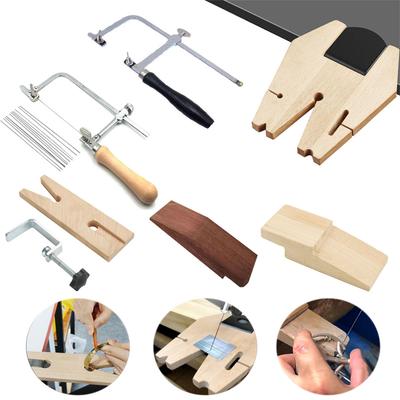 Professioneller verstellbarer Sägebogen mit Holzgriff, Schmuck, U-förmige Oberteile, Abdeckung, Stichsägerahmen, Handwerkzeug, Juwelier-Sägerahmen