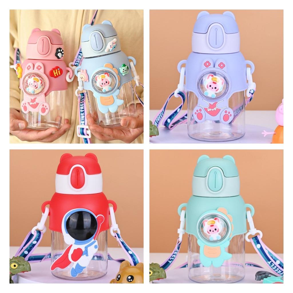 Cute Cartoon Water Bottle For Students With High Capacity And Portable Design