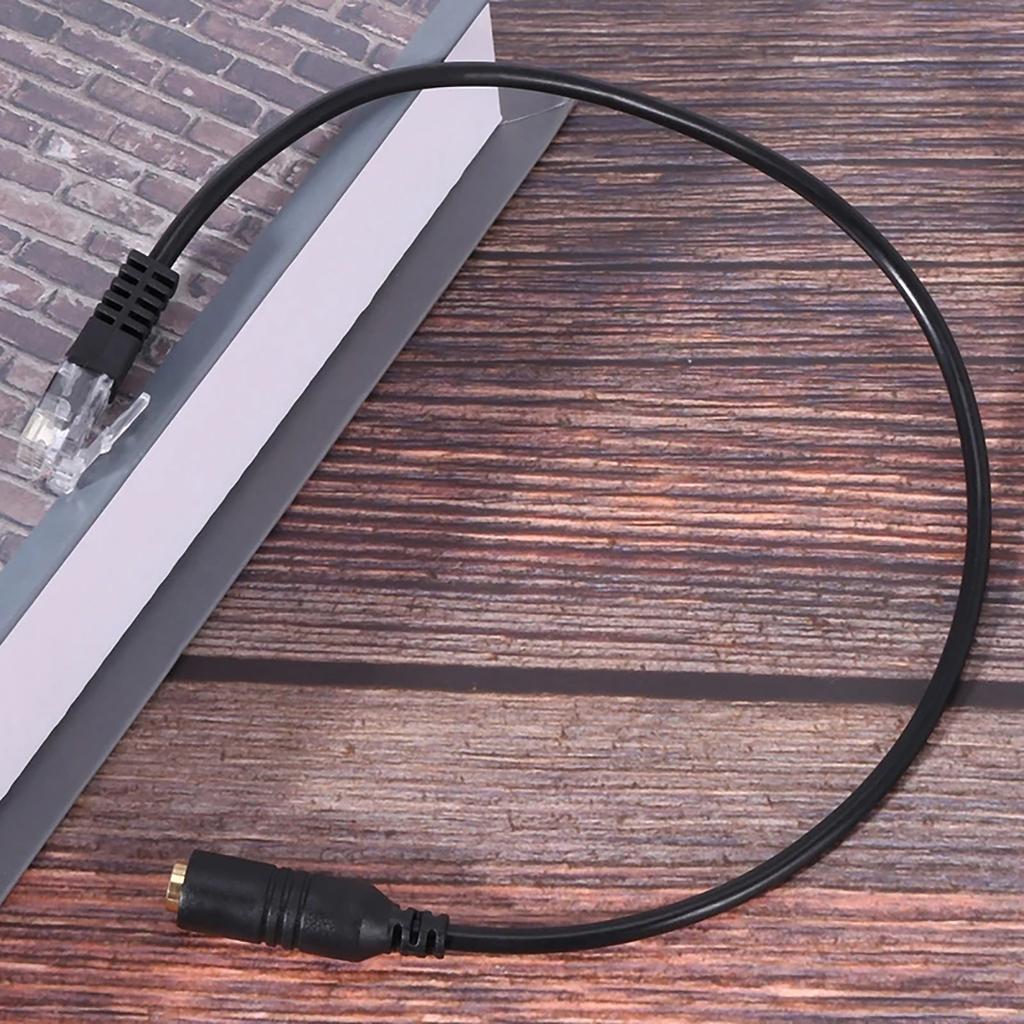 3.5mm Phone Headset To RJ9 Adapter Cable Great for Home Businesses, Offices