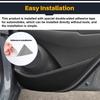 Door Anti-kick Pad For Hyundai Kona 2017 2018      Car Leather Carbon Mat Trim Accessories LHD RHD