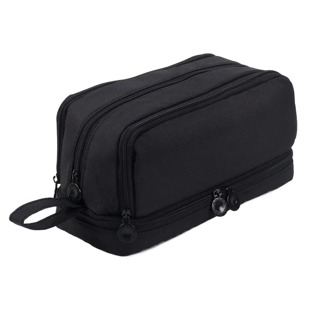 Large capacity stationery case, durable oxford cloth pencil case, portable organizer for school, office and university supplies