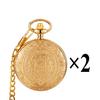 Vintage classic quartz pocket watch exquisite carved flip chain pendant men women pocket watches reloj