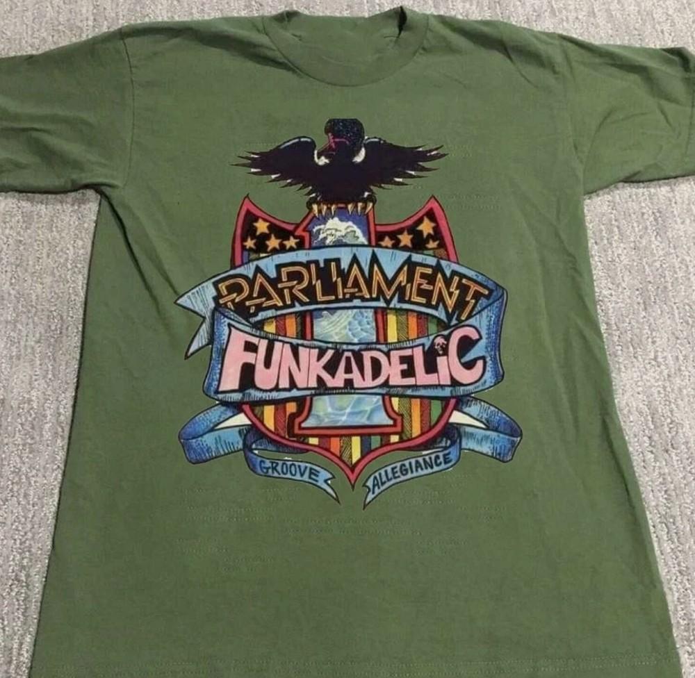 

Rare George Clinton and Parliament Funkadelic Military Green Shirt S
