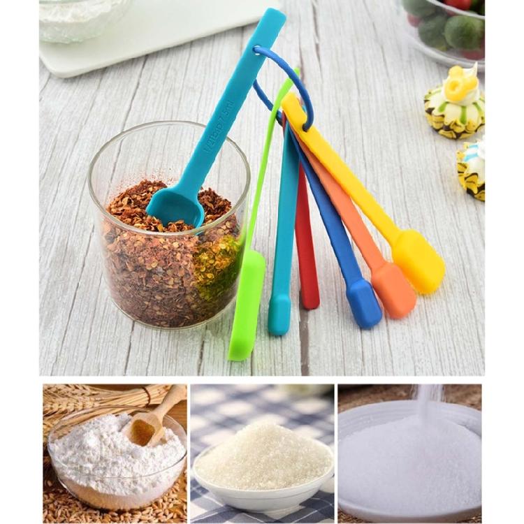 7Pieces Plastic Measuring Cups Measuring Spoons Set Kitchen Measuring Tool Suitable for Baking and Cooking