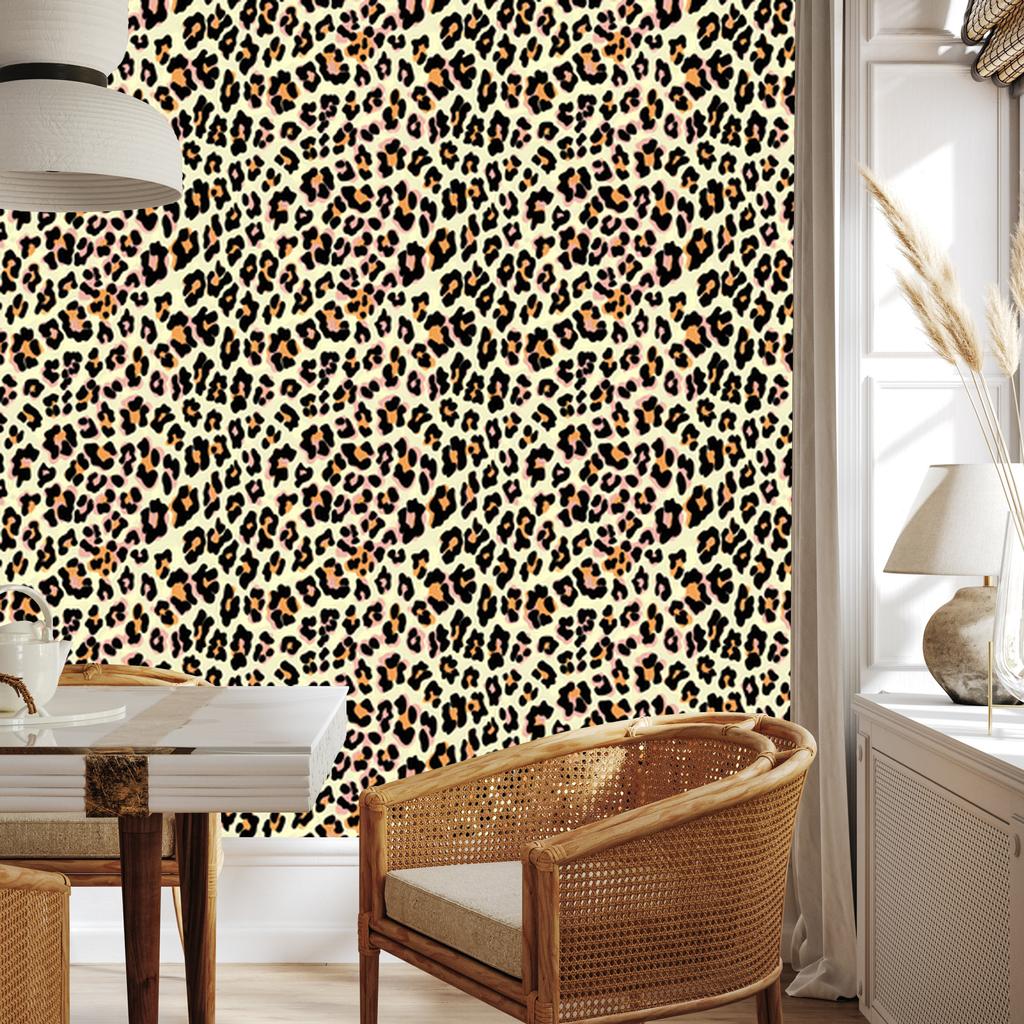 Animal Skin Wallpaper Brown, Beige and Cream for Living Room and Bedroom 50x1000
