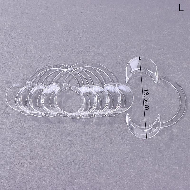 5Pcs Transparent Dental C-shape Plastic Cheek Retractor Lip Mouth Opener Intraoral Dentist Orthodontic Tool For Tooth Whitening