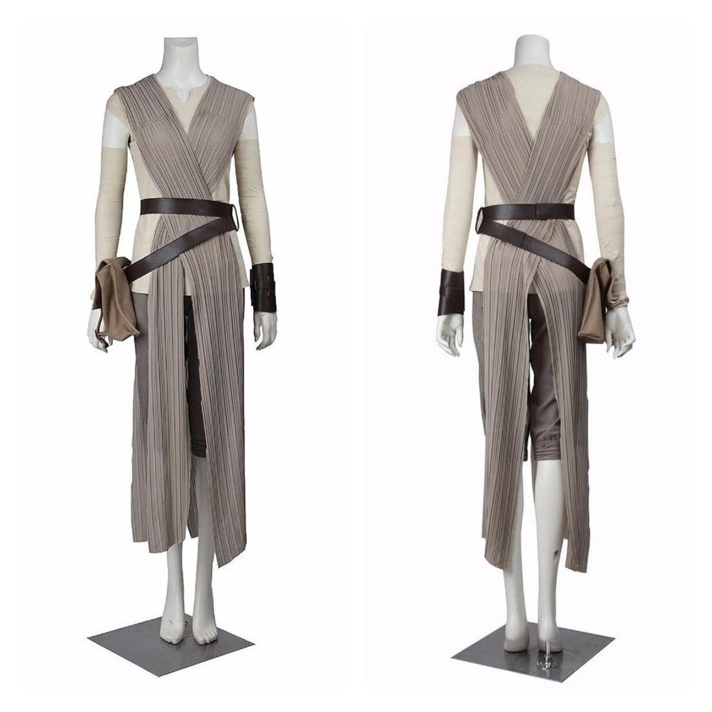 The Awakens Force Rey Cosplay Suit With Belt Halloween Party Costume