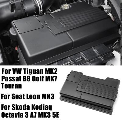 For Skoda Karoq Kodiaq Octavia 3 A7 MK3 5E Car Engine Battery Cover For VW Tiguan MK2 2016-2024 Touran For Seat Leon MK3 Ateca