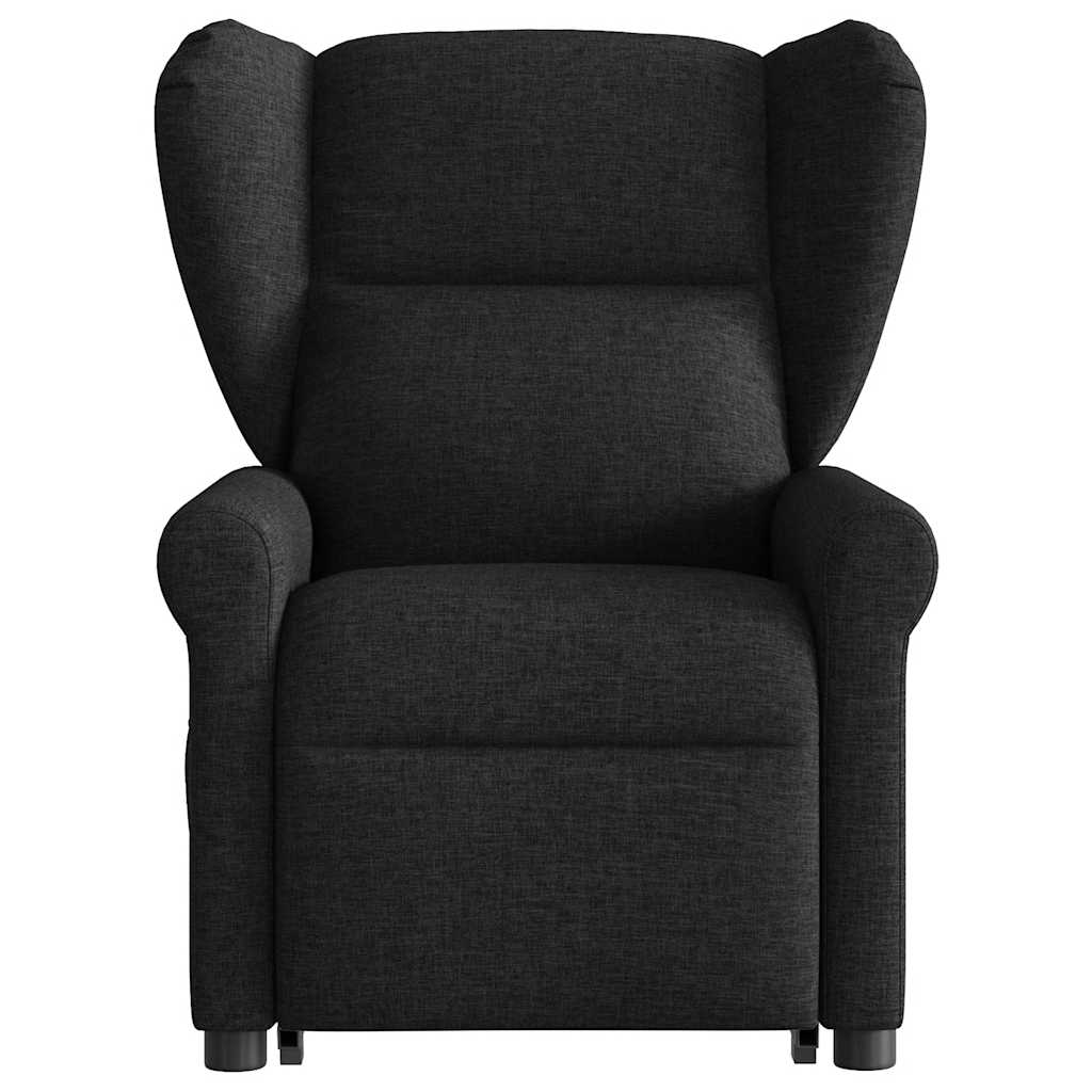 Recliner Chair with Rising Function Black Fabric