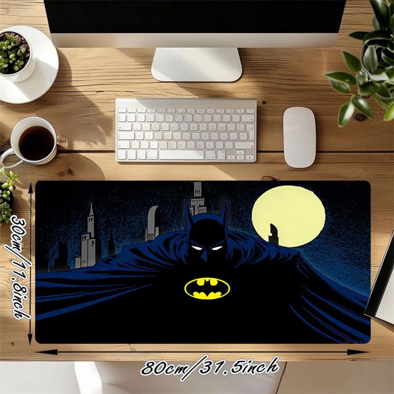 Batman Moon Xl Gaming Mouse Pad Nonslip Rubber Base Stitched Edge Waterproof Desk Mat For Pc Laptop Gamer Office Computer Accessories C92777