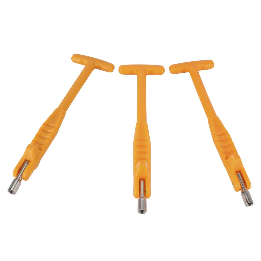 3pcs 7mm 0.3in Tire Valve Stem Puller Tube Disassembled Tyre Repairing Tool UniversalOrange