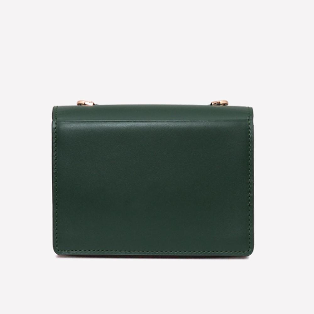 Matt [Refurbished] Postcard Cowhide Mini Bag Green