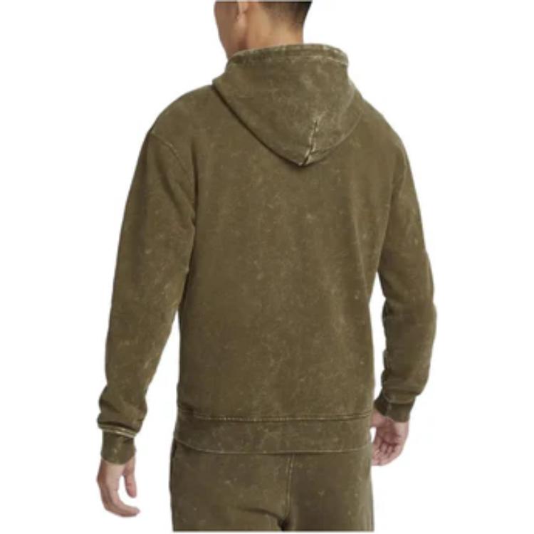 Jordan Logo Print Sport Casual Pullover Hoodie Long Sleeve Sweatshirt Men Tops Light-Olive DR3088-385