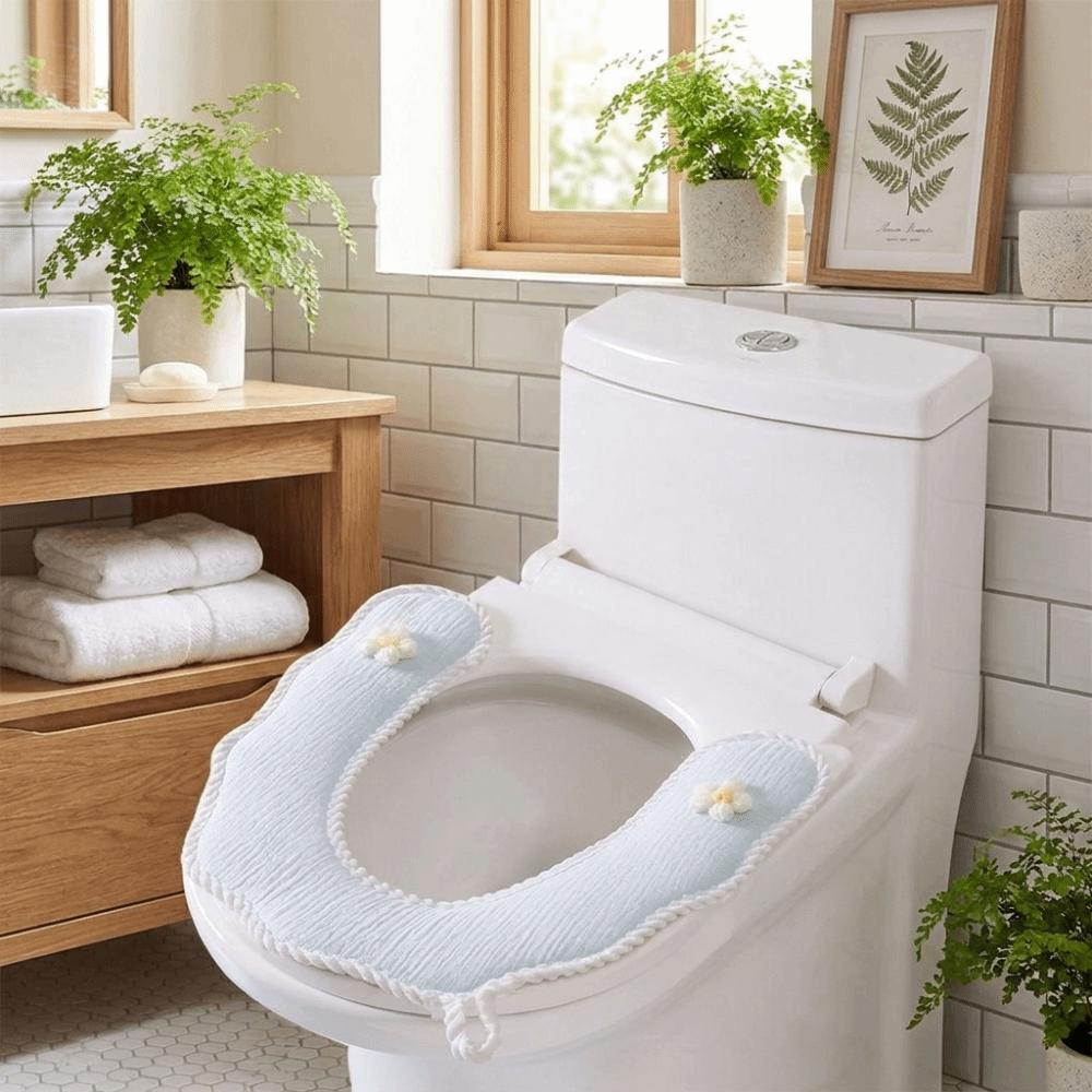 U-Shaped Toilet Seat Cover Breathable Toilet Seat Cushion Reusable Closestool Cover  Bathroom