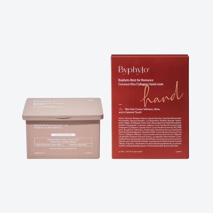 [Byphyto] Byphyto Healing Care Hand Set (1 Mask Pack + 1 Hand Pack) Mask pack 1 + Hand pack 1