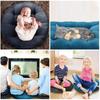 Large Floor Seat Cushion Thickened Tatami Floor Chair Seat Pillow Pad Tufted Round Square Big Pillows Chair Pad Ottoman Poufs