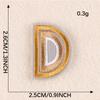 Duoku English Alphabet Cloth Sticker Computer Embroidery Label Small Patch Clothing Textile Accessories Embroidery Sticker