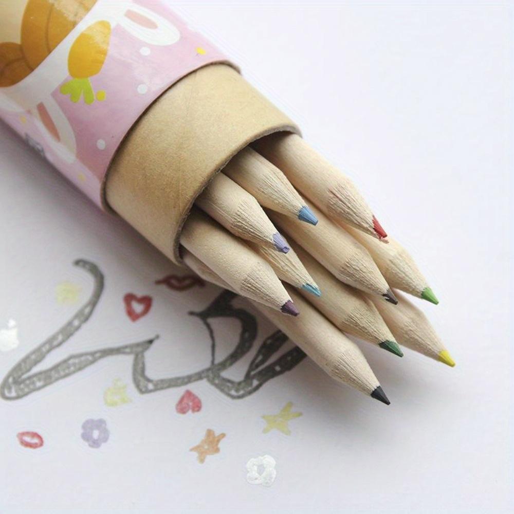 12pcs/set The Cute Mini 12 Color Pencils Painting Pens Painted Colored Pencils Drawing Pens