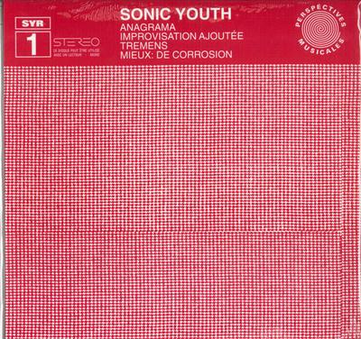 LP Record SONIC YOUTH - Anagrama SYR1 SONIC YOUTH 1997 US Rock