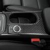 Real Carbon Fiber Car Accessories Cup Holder Surround Trim Cover Soft Sticker For Mercedes CLA C117 2014-2018 GLA X156 2015-