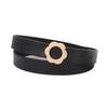 Classic Pu Leather Belt For Women With Alloy Flat Clasp For Office And Casual Looks