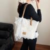 Lace Bow Large Capacity Tote Bag Women's New Versatile Shoulder Bag