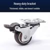 Lightweight Silent Rubber Furniture Casters with Brake, 1-inch & 2-inch Wheels