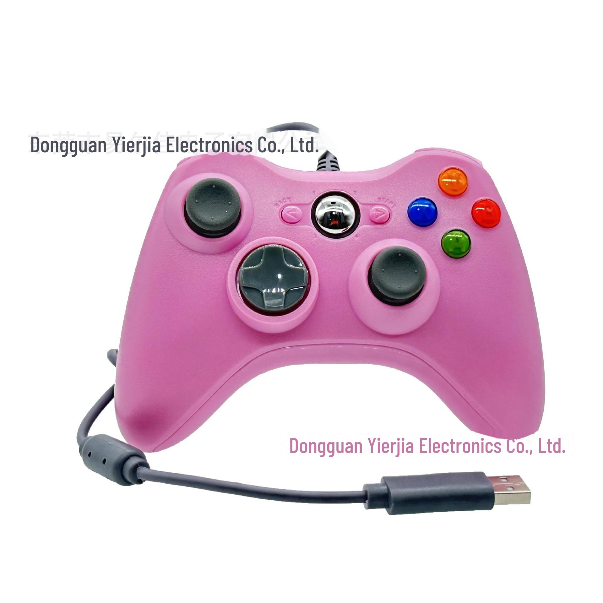 

Провідний ігровий контролер для ПК з подвійною вібрацією Xbox 360 - Goku Edition рожевий