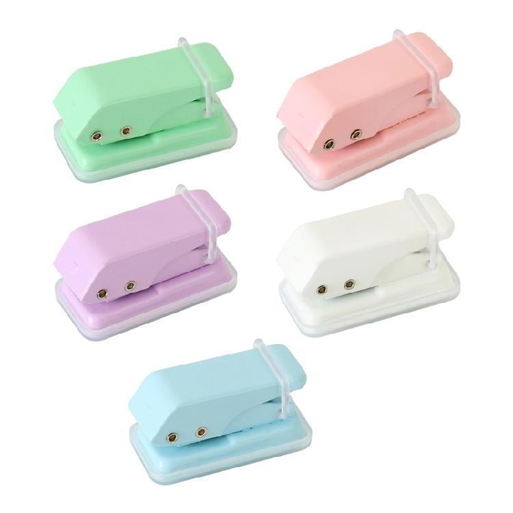Plastic Hole Puncher For Multi Page Documents Smooth Punching Mechanism Travel Friendly Design Ideal Study Office Tool