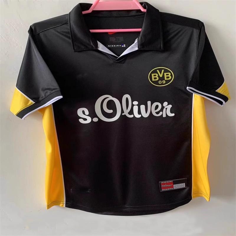 Retro Fußballtrikot Herren Damen Erwachsene Fußballhemd Vintage Dortmund BVB Klassische Trikots Riedle Muller Sammer Haaland