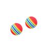 Rainbow Cat Toys Ball Interactive Cat Dog Play Chewing Rattle Scratch Ball Training Balls Pet Toys Supplies