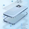 Luxury Aluminum Bumper Camera Protector Metal Phone Case For iPhone 16 15 14 Plus 13 12 11 Pro Max Shockproof Clear Matte PC Cover