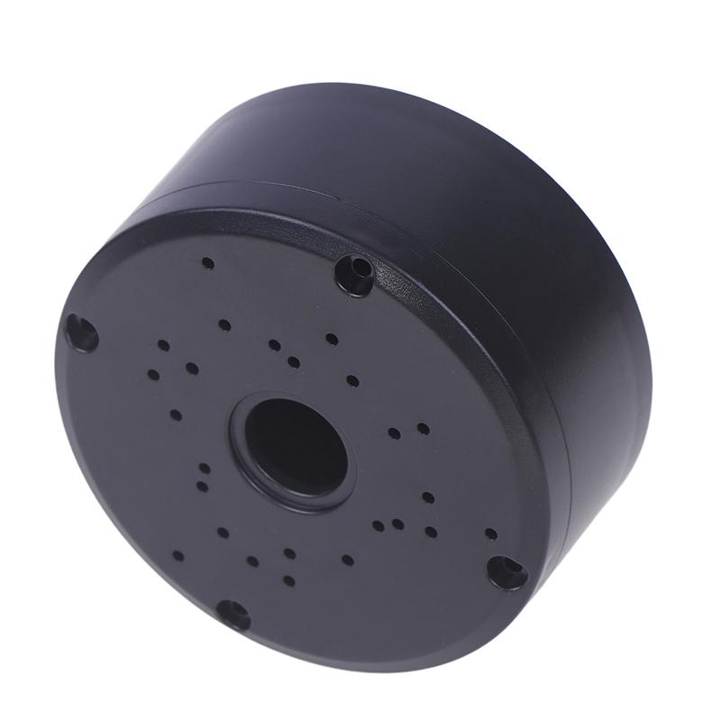 Black Cctv Camera Bracket Junction Box Cable Deep Base Camera Mount Bracket Round Bracket For Dome Cameras
