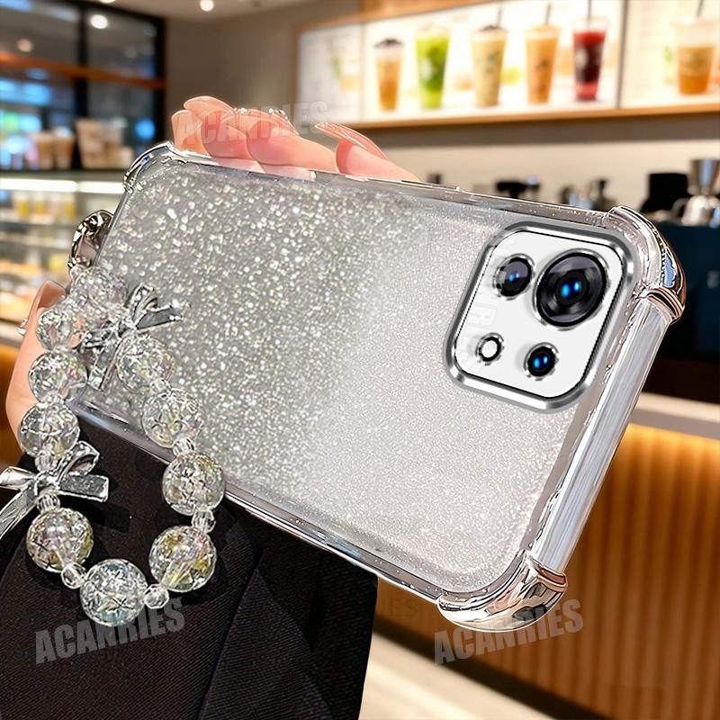 

Xiaomi11lite Звездная Цепочка-Шнурок Гальваническое Покрытие Блестящий Противоударный Силиконовый Чехол Для Xiaomi Mi 11 Lite 5g Ne Мягкая Задняя Крышка Mi11lite 4g Xiaomi Mi 11 Lite 5G