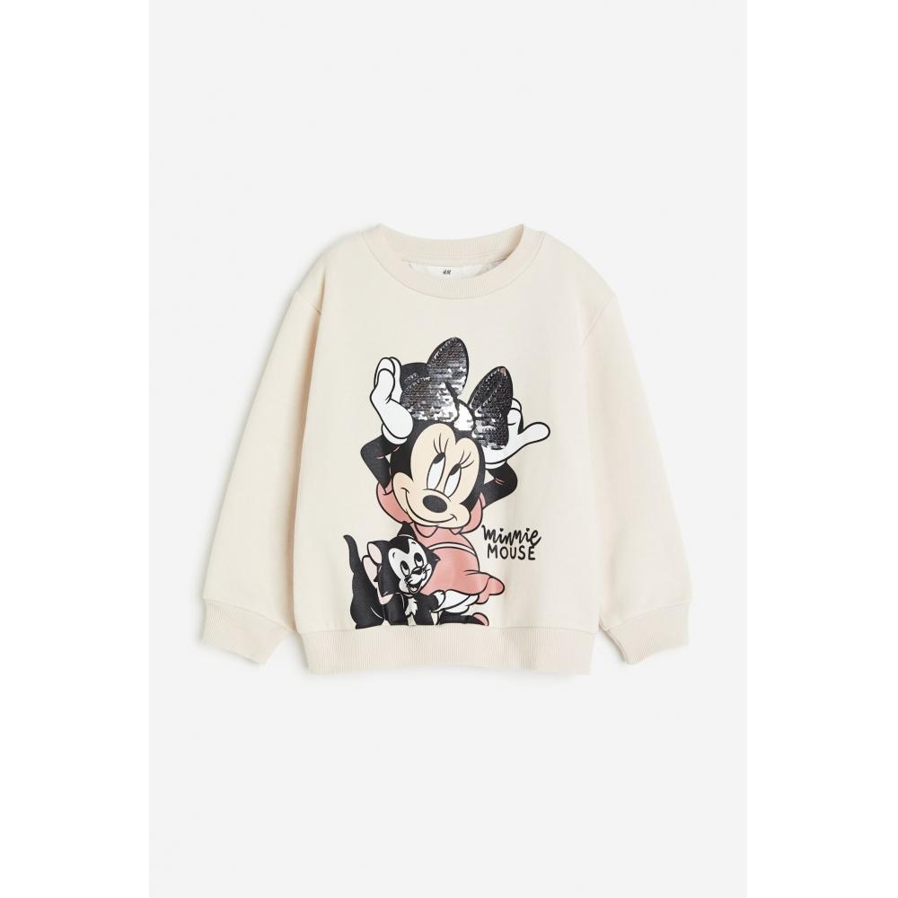 

HM Printed sweatsHirt creaM Минни Маус