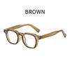 Fashionable Large Frame Presbyopia Glasses Retro Square Frame Senior Sense of Reading Glasses for Men and Women Diopter To +4.0