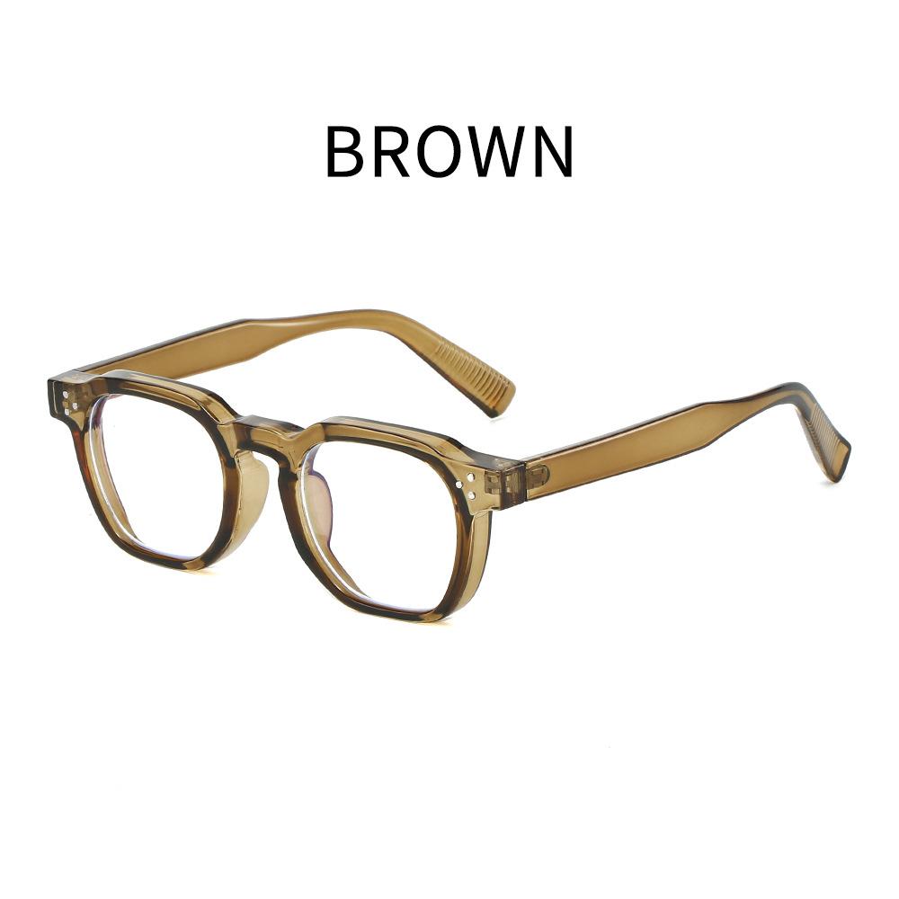 Fashionable Large Frame Presbyopia Glasses Retro Square Frame Senior Sense of Reading Glasses for Men and Women Diopter To +4.0
