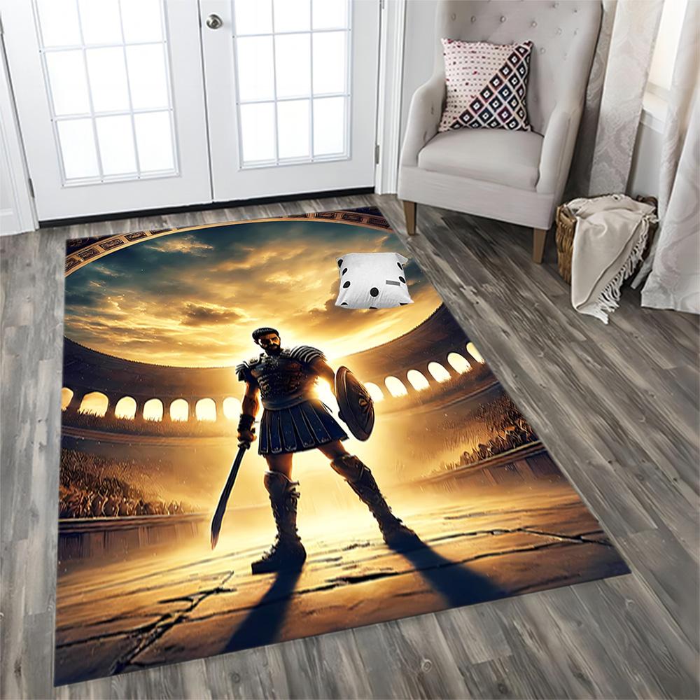 Gladiator Epic Journey Teppich für Wohnzimmer, Schlafzimmer, Heimdekoration und als Geschenke.
